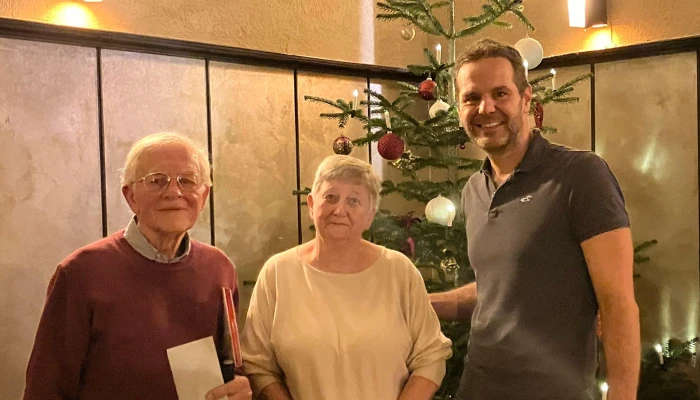 Werner Korn und Nachfolgerin Helma Udersbach zusammen mit Steffen Schmidt